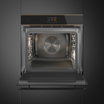 Smeg SO6604S4PNR Dolce Stil Novo  Horno de vapor combinado 60 cm negro