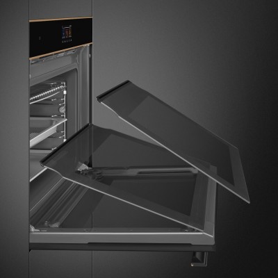 Smeg SO6604S4PNR Dolce Stil Novo  Horno de vapor combinado 60 cm negro