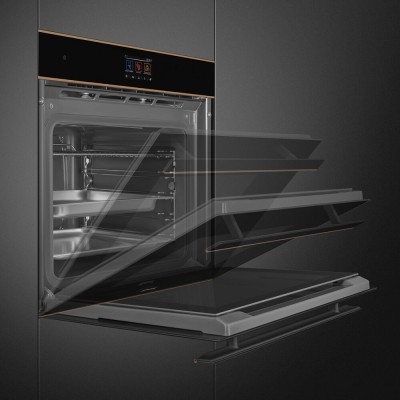 Smeg SO6604S4PNR Dolce Stil Novo  Horno de vapor combinado 60 cm negro