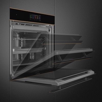 Smeg SOP6606S2PNR Dolce stil novo  Pyrolytic steam oven 60cm black