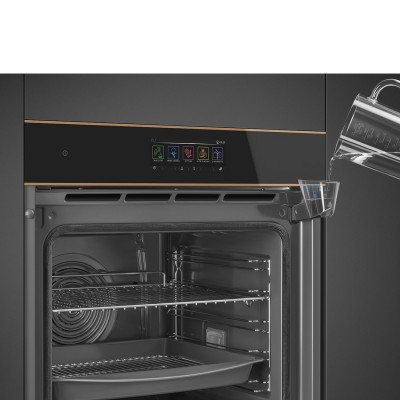 Smeg SOP6606S2PNR Dolce stil novo  Pyrolytic steam oven 60cm black