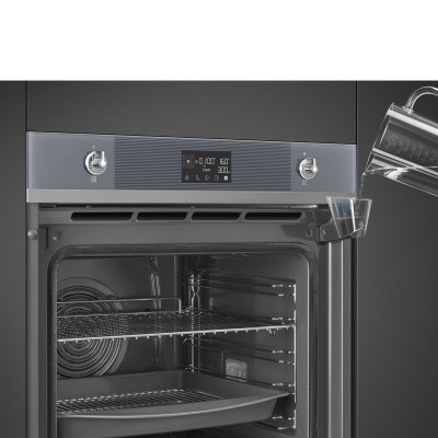 Smeg SOP6102S2PS  Horno de vapor combinado pirolítico vidrio gris 60cm