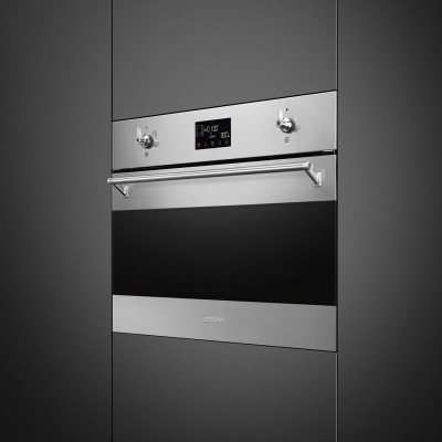 Smeg SO4302M1X  Built-in combined microwave oven h 45cm stainless steel