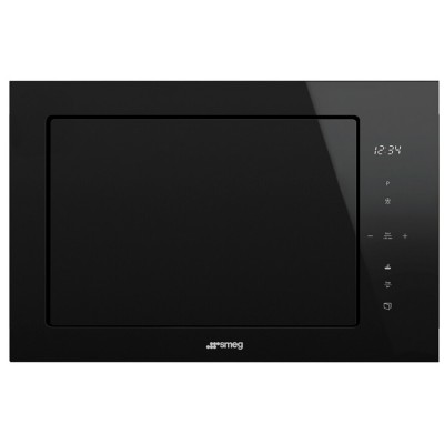 Smeg FMI625CN  Horno de microondas combinado encastrable h 38cm negro