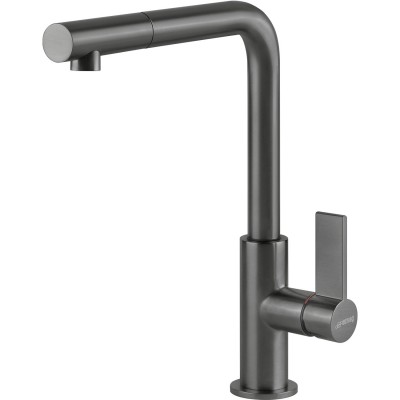 Smeg MD22DKX  Mixer tap kitchen + black stainless steel hand shower