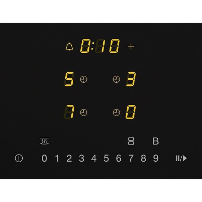 Miele km 7474 fl 80cm induction hob with black glass ceramic