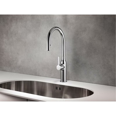 Kwc Sin 10.261.102.000fl grifo monomando + ducha de mano acero inoxidable