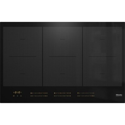 Placa de inducción Miele km 7575 fl 80 cm vitrocerámica negra