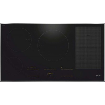 Placa de inducción Miele km 7699 fr de 95 cm, vitrocerámica negra