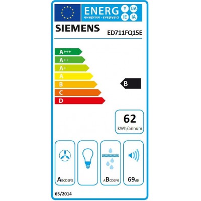 Siemens ed711fq15e iq500 Induktionskochfeld mit integrierter Dunstabzugshaube 70 cm