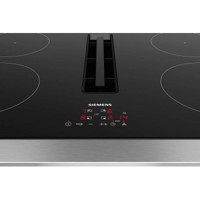 Plaque à induction Siemens eh811be15e iq300 avec hotte intégrée 80 cm
