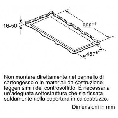 Siemens lr99cqs20 iq700 Einbau-Deckenhaube 90 cm weiß