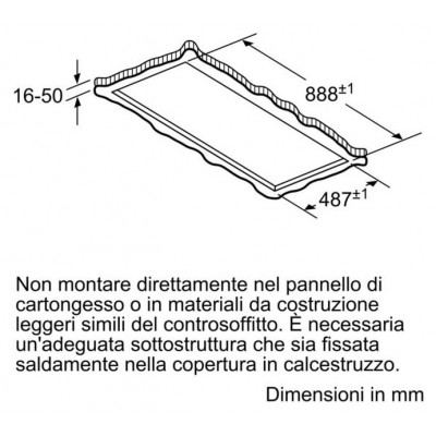 Okap sufitowy do zabudowy Siemens lr97cbs20 iq700 90 cm stal nierdzewna + białe szkło