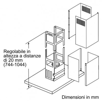 Okap wyspowy ze stali nierdzewnej Siemens lf91buv50 iq700 90cm