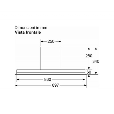 Siemens lj97bam60 iq500 hotte sous meuble 90 cm noir