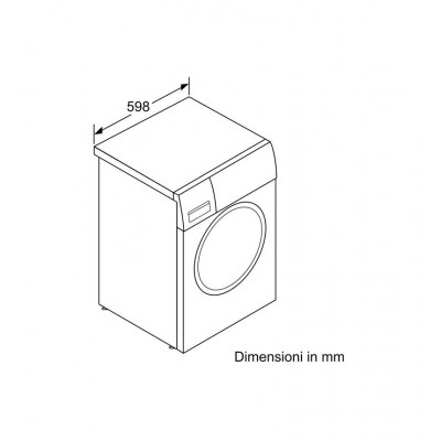 Siemens wi14w541eu Built-in washing machine completely hidden 60 cm 8 kg
