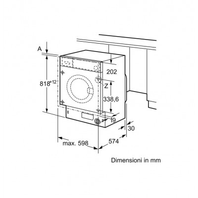 Siemens wi14w541eu Built-in washing machine completely hidden 60 cm 8 kg