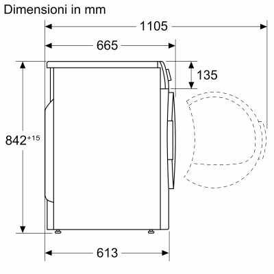 Suszarka z pompą ciepła Siemens wt47xkh9it 9 kg, biała