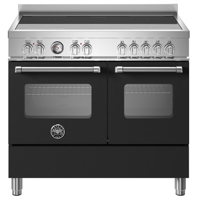 Bertazzoni mas105i2enet mistrzowska czarna kuchnia z blatem 90 cm