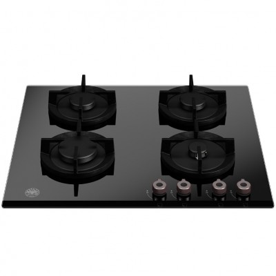 Bertazzoni p604progne Gaskochfeld 60 cm, schwarzes Glas