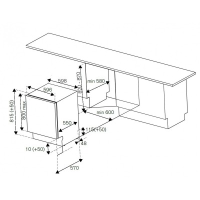 Bertazzoni dw60eprs built-in washed 60 cm