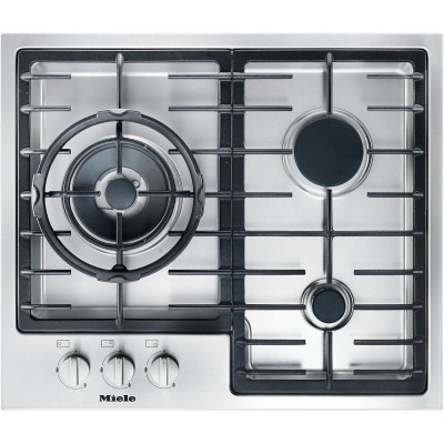 Placa de gas Miele km 2312 g de acero inoxidable de 60 cm