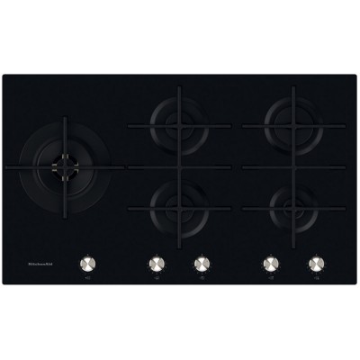 Kitchenaid KHGL 942 NB  plaque de cuisson au gaz verre noir 90cm