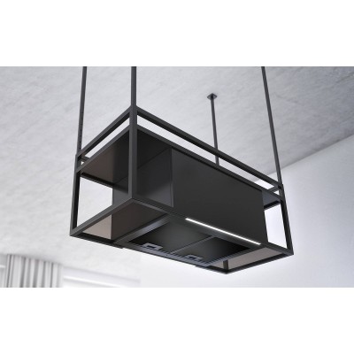 Airforce Q-bic island Industrial Island hood vent 120cm anthracite -