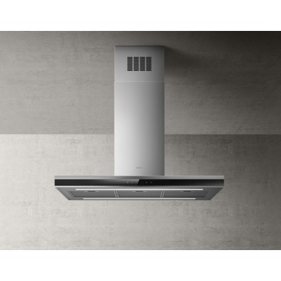 Elica Adèle hotte îlot 90 cm acier inoxydable