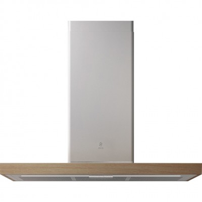 Elica Bio island  Island hood vent 120 cm white + natural oak wood