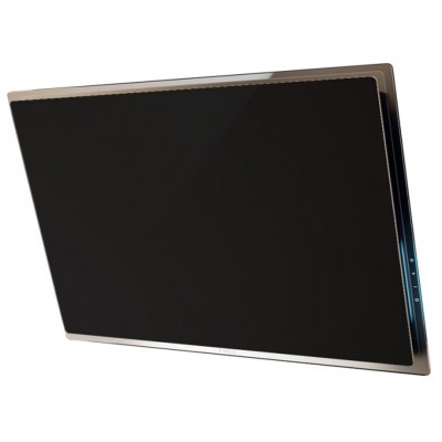Elica Elle hotte murale inclinée 80 cm verre noir