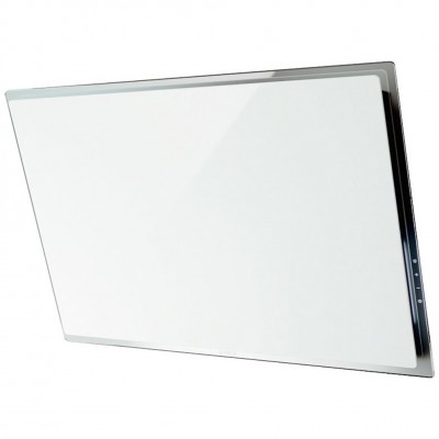 Elica Elle slanted wall hood 80 cm white glass