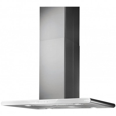 Elica Galaxy hotte îlot 90 cm acier inoxydable + verre blanc