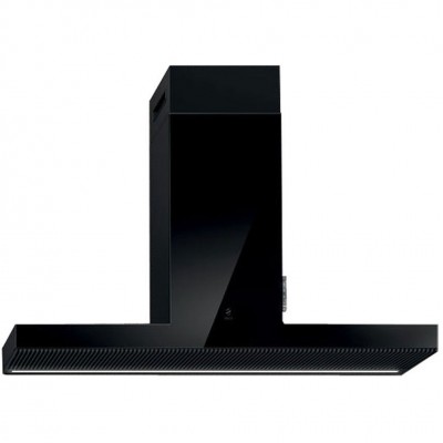 Campana de pared Elica Haiku 120 cm cristal negro
