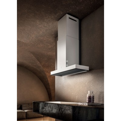 Campana mural Elica Haiku 120 cm krion blanco