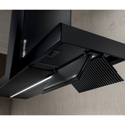 Elica Haiku island  Island hood vent 120cm black glass