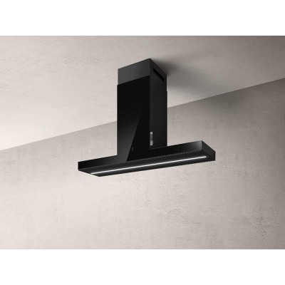 Elica Haiku island  Island hood vent 120cm black glass