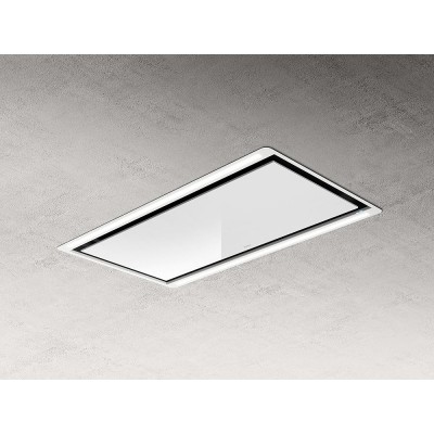 Einbau-Deckenhaube Elica Hilight Glas 100 cm H 30 weiß