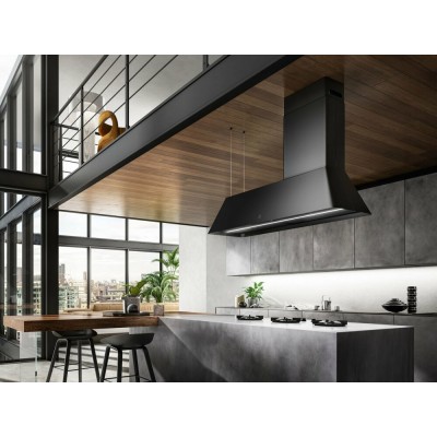 Elica Ikona maxxi pure island hood 120 cm black