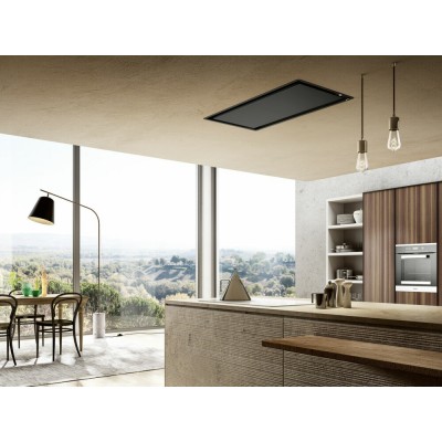 Elica Illusion built-in ceiling hood 100 cm h 30 black