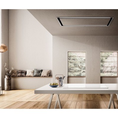 Elica Illusion paint built-in ceiling hood 100 cm h 30 stainless steel + coverable panel