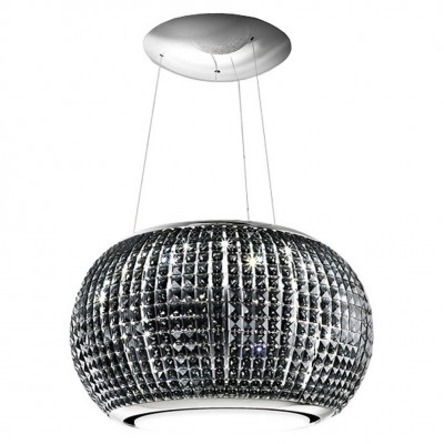 Elica Interstellar campana isla 65 cm cristal negro