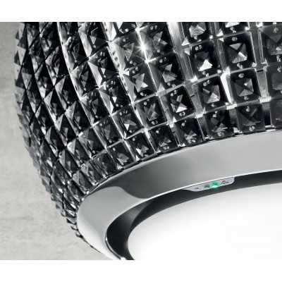 Elica Interstellar campana isla 65 cm cristal negro