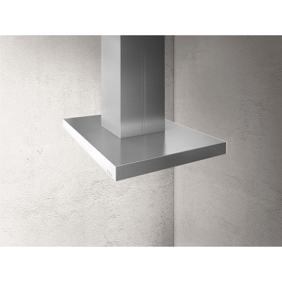 Elica Joy campana extractora isla 90 cm acero inoxidable - vidrio blanco