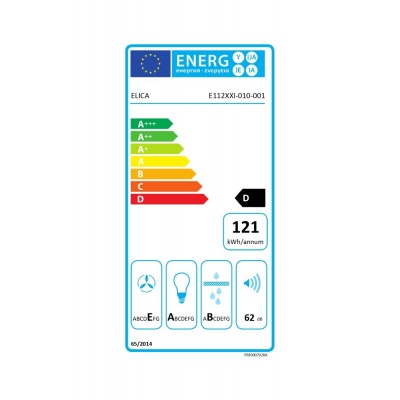 Elica Kuadra hotte îlot 60 cm acier inoxydable