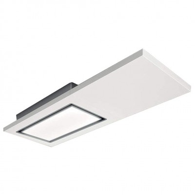 Elica Lullaby hotte aspirante plafond + étagère 200 cm bois blanc