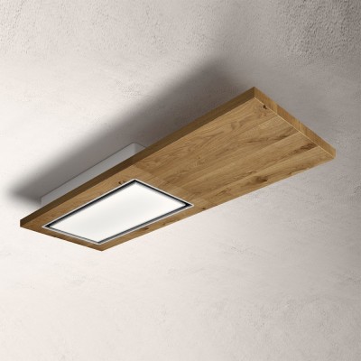 Elica Lullaby hotte aspirante de plafond 120 cm bois de chêne