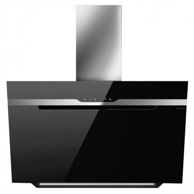 Elica Majestic no drip inclined wall hood 60 cm black glass