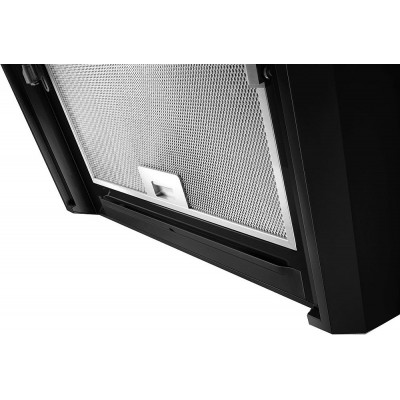 Elica Majestic no drip inclined wall hood 90 cm black glass