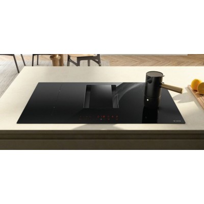 Elica Nikolatesla alpha bl/a/78 piano induzione cappa integrata 80 cm vetro nero